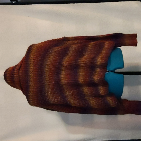 Mossimo autumn color cowlneck sweater sparkles size XXL - Picture 2 of 3